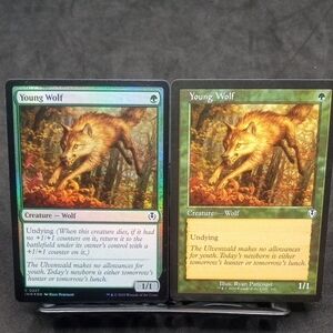 Magic: The Gathering 2 Young Wolf Cards